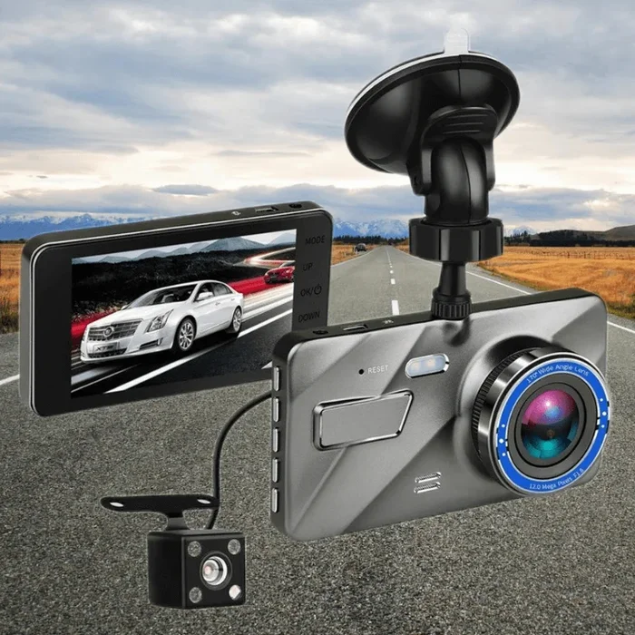 Car Front And Rear Dash Cam Surveillance (1080P HD) Dual Vehicule Dash Cam, Day & Night Vision