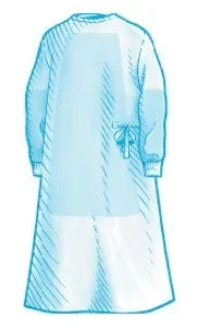 Cardinal Astound Fabric Reinforced Surgical Gown with Towel 2X-Large Unisex AAMI Level 3 Sterile Blue – 9571