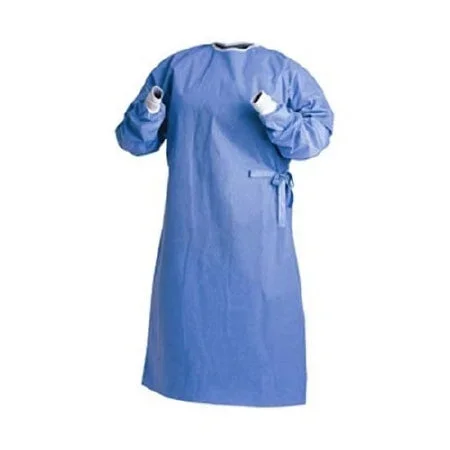 Cardinal Astound Fabric Reinforced Surgical Gown with Towel Large Unisex AAMI Level 3 Sterile Blue – 9511