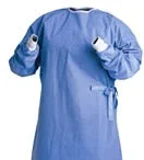 Cardinal Astound Non-Reinforced Surgical Gown with Towel Small / Medium Unisex AAMI Level 3 Sterile Blue – 9505