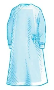 Cardinal Astound Poly Reinforced Surgical Gown with Towel Large Unisex AAMI Level 4 Sterile Blue – 9010