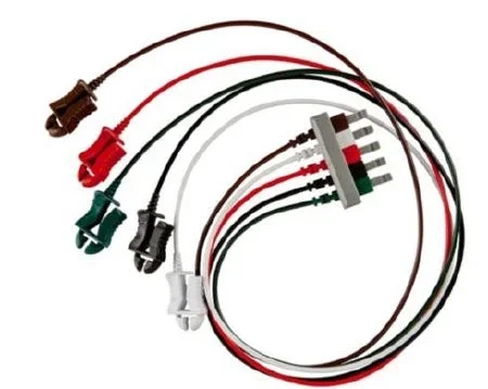 Cardinal Cables D-1340 – 3 Lead Din Cable W/ Round 6 Pin Connector For Use Wtih Ekg Lead Wires – 31286084A