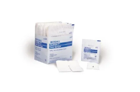 Cardinal Curity Drain Sponge Gauze 4 X 4 Inch Square Sterile – 6242P