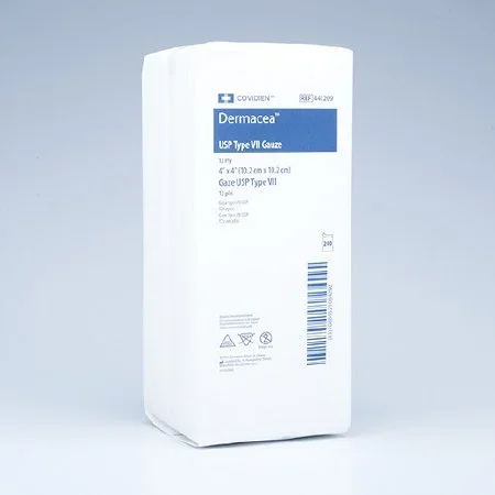 Cardinal Dermacea USP Type VII Gauze Sponge Cotton 12-Ply 4 X 4 Inch Square NonSterile – 441209