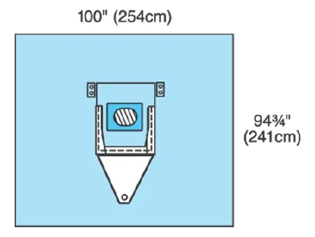 Cardinal EENT Drape Neurological Drape 100 W X 95 L Inch Sterile – 9448