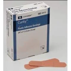 Cardinal Health Adhesive Strip Curity 3/4 X 3 Inch Plastic Rectangle Neon Sterile, 1200/CS