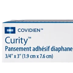 Cardinal Health Adhesive Strip Curity .75 x 3 Plastic Rectangle Tan, 3600 EA/CS - Image 2
