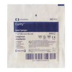 Cardinal Health Curity Cover Sponges 4in x 4in Sterile 2S Peel Back Pkg All Purpose Sponge - Image 3