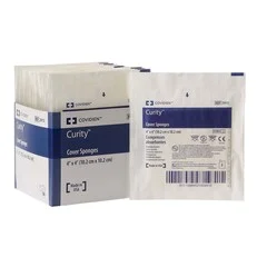 Cardinal Health Curity Cover Sponges 4in x 4in Sterile 2S Peel Back Pkg All Purpose Sponge
