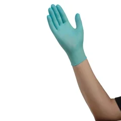 Cardinal Health Exam Glove ESTEEM Stretch Large NonSterile Nitrile Standard Cuff Length Textured Fingertips Teal Chemo Tested, 150/BX - Image 2