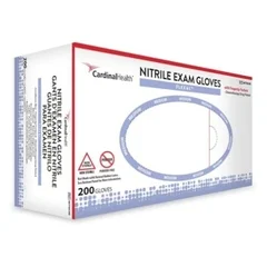Cardinal Health Exam Glove FLExAL Large NonSterile Nitrile Standard Cuff Length Textured Fingertips Blue Chemo Tested, 200 EA/BX