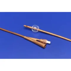 Cardinal Health Foley Catheter Dover 2-Way Standard Tip 30 cc Balloon 24 Fr. Silicone Coated Latex, 10 EA/BX