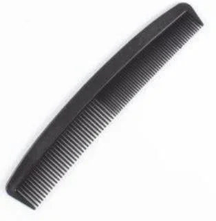 Cardinal Health Hair Comb with Fine and Wide Side Teeth, Black, 7″
