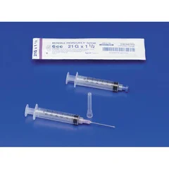 Cardinal Health Hypodermic Needle Monoject SoftPack Without Safety 19 Gauge 1-1/2 Inch Length