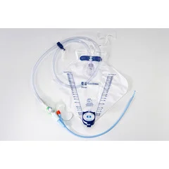 Cardinal Health Indwelling Catheter Tray Dover Foley / Coude Tip 18 Fr. 5 cc Balloon Silicone