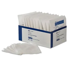 Cardinal Health Nonwoven Sponge Curity Polyester / Rayon 4-Ply 4 x 4″ Square Sterile, 10 EA/TR