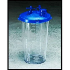 Cardinal Health Suction Canister Medi-Vac Guardian 2000 mL Shut-Off Valve / Locking Lid, 40 EA/CS