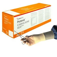 Cardinal Health Surgical Glove Protexis PI Size 8 Sterile Polyisoprene Standard Cuff Length Smooth Ivory Chemo Tested, 50 EA/BX