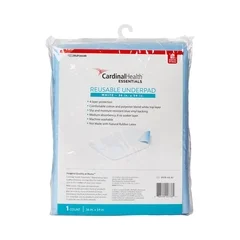 Cardinal Health Underpad ReliaMed 36 x 54 Reusable Polyester / Rayon Moderate Absorbency, 10 EA/CS