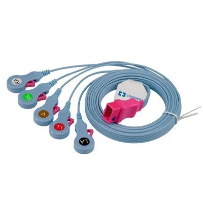 Cardinal Kendall ECG Cable 6 Foot, 5-Leads, Radiolucent – 33136R72