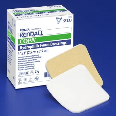 Cardinal Kendall Foam Plus Foam Dressing 4 X 8 Inch Rectangle Non-Adhesive without Border Sterile – 55548P