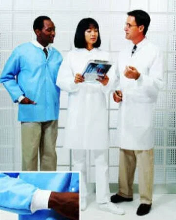 Cardinal Lab Coat Blue 2X-Large Long Sleeves Knee Length – 2203LJ