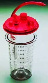 Cardinal Medi-Vac CRD Suction Liner 3000 mL Shut-Off Valve / Locking Lid – 65651-530
