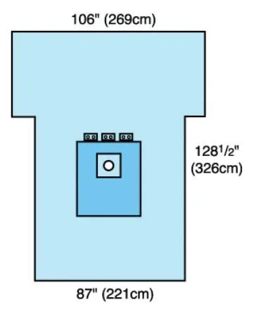 Cardinal Orthopedic Drape Extremity Drape 106 W X 87 W X 128-1/2 L Inch Sterile – 29405