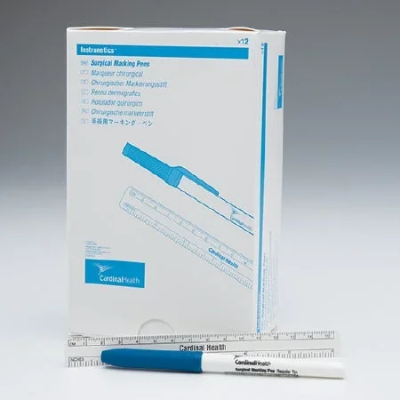 Cardinal Skin Marker Gentian Violet Fine / Regular / Multi-Tip 6 Inch, With Ruler – 212PR