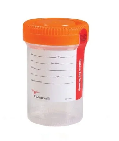 Cardinal Specimen Container 48 mm Opening Polypropylene Screw Cap 90 mL (3 oz.) Sterile – CHB13902