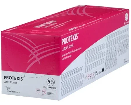Cardinal Surgical Glove Sterile Latex Standard Cuff Length Smooth Cream