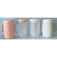 Care Line Graduated Drinking Mug 32 oz. Clear Plastic Reusable, 50/CS