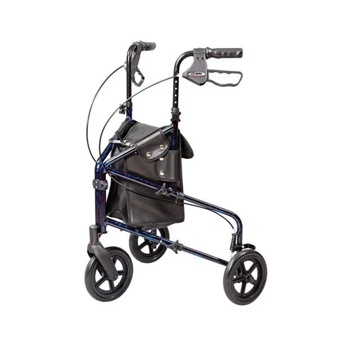 Carex Folding Trio Rolling Walker 3-Wheeled Rollator