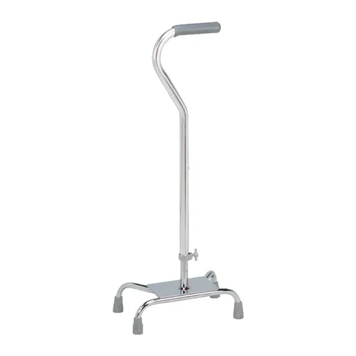 Carex Quad Cane with Large Base and Adjustable Height