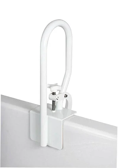 Carex Single Grip Bathtub Rail, White – 43-1606