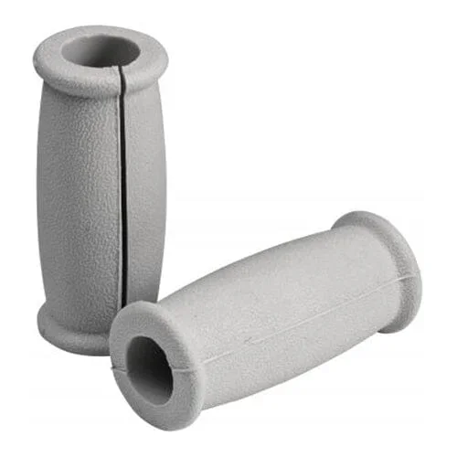 Carex Split Crutch Handgrip, Pair, gray