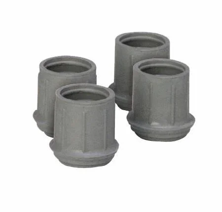 Carex Tips for Walkers and Bath Benches, Fits 1-1/8 Inch Tubing