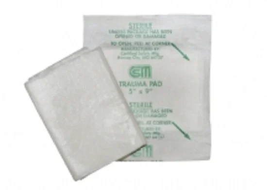 Certified Safety Certi-Gauze Trauma Dressing NonWoven 4-Ply 5 X 9 Inch Rectangle Sterile – R231-419