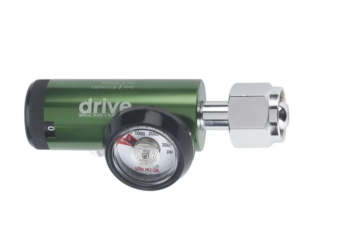 CGA 540 Oxygen Regulator 0-15 LPM DISS Outlet, Mini