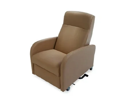 Champion Manufacturing PF Series Passage Manual Fixed Arm Recliner Cobblestone Soft Vinyl 3 Inch Thermoplastic Casters 3 Inch Thermoplastic Casters – PF84FS06-FBSB