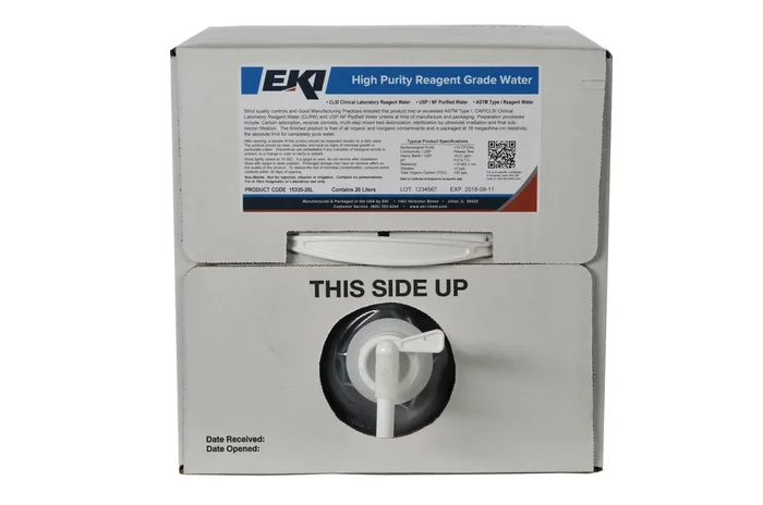 Chemistry Reagent Deionized Water Reagent Grade / Astm Type I 100% 10 Liter