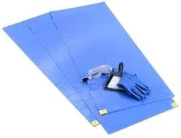 ChemoPlus Adhesive Contamination Control Floor Mat, Blue, 18″ x 46″ by Covidien/Kendall