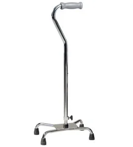 Chrome Aluminum Quad Cane by Graham-Field Inc