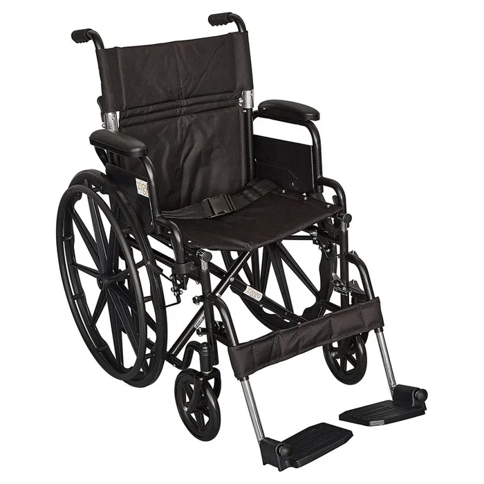 Circle Specialty Ziggo Lightweight Wheelchair for Kids – Black, 18 inch