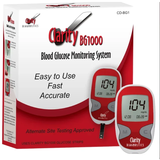 Clarity Diagnostics Clarity BG1000 Blood Glucose Meter Strips