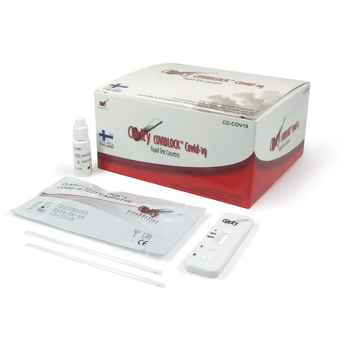 Clarity Diagnostics COVIBLOCK IgG/IGM Antibody Test, Cassettes