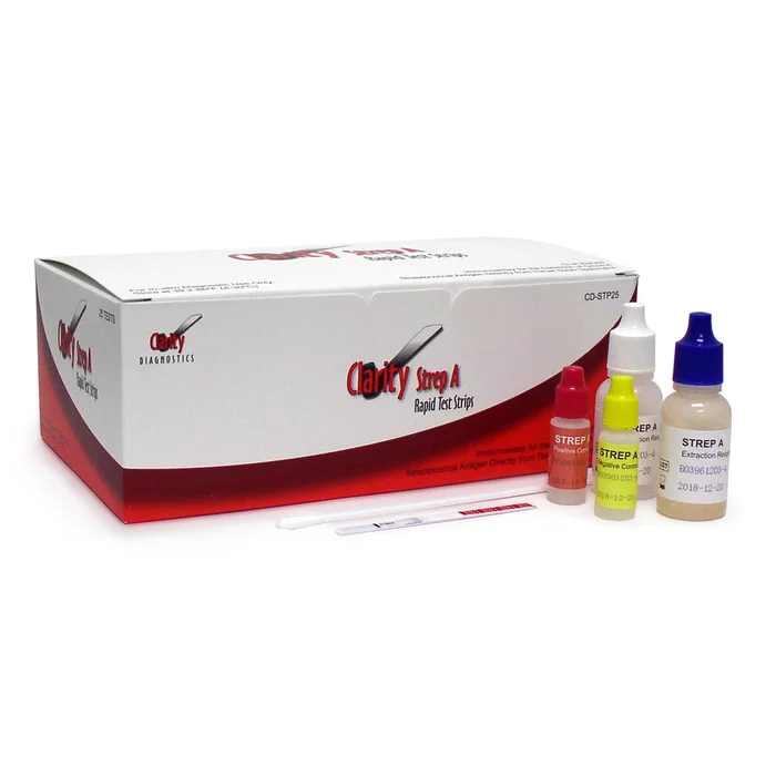 Clarity Diagnostics Strep A Respiratory Test Kit (25 Tests)