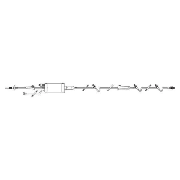 Clearlink Burette Administration Set 60 Drops 115″ Male Luer Lock Non-Vented Ea, 48/Case
