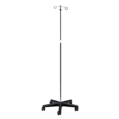 Clinton, Economy 2-Hook IV Pole, Nylon base, 5-Leg – 50-1967