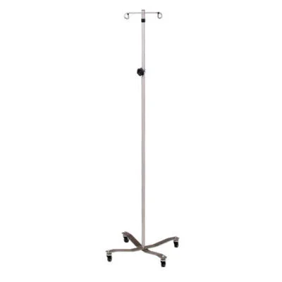 Clinton, Economy IV Pole, Detachable 2-Hook Top, Stainless Steel – 50-1970